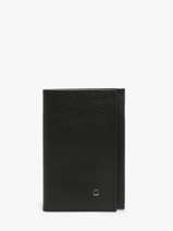 Porte Papiers Madras Cuir Etrier Noir madras EMAD024