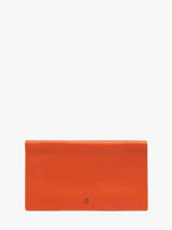 Porte-chéquier Madras Cuir Etrier Orange madras EMAD905