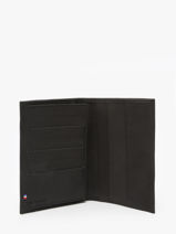 Leather Wallet Oil Etrier Black oil EOIL528-vue-porte