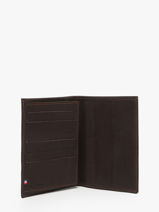 Leather Wallet Oil Etrier Brown oil EOIL528-vue-porte