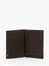 Leather Wallet Oil Etrier Brown oil EOIL140-vue-porte