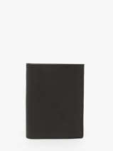 Wallet With Coin Purse Oil Leather Etrier Black oil EOIL142