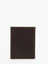 Wallet With Coin Purse Oil Leather Etrier Brown oil EOIL142