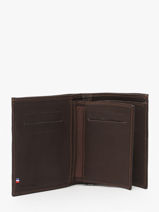 Leather Wallet Oil Etrier Brown oil EOIL247-vue-porte