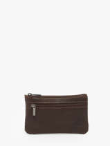 Coin Purse Oil Leather Etrier Brown oil EOIL612