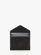 Leather Passport Holder Oil Etrier Black oil EOIL054-vue-porte