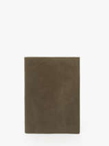 Leather Wallet Oil Etrier Green oil EOIL528