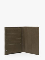 Leather Wallet Oil Etrier Green oil EOIL528-vue-porte