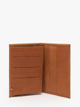 Leather Wallet Oil Etrier Brown oil EOIL528-vue-porte