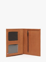 Leather Wallet Oil Etrier Brown oil EOIL442-vue-porte