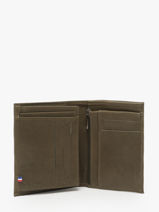 Wallet With Coin Purse Oil Leather Etrier Green oil EOIL142-vue-porte