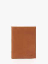 Wallet With Coin Purse Oil Leather Etrier Brown oil EOIL142