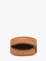 Leather Coin Purse Oil Etrier Brown oil EOIL043-vue-porte
