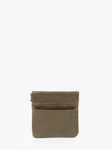 Leather Oil Coin Purse Etrier Green oil EOIL5005