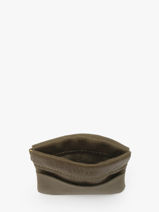 Leather Oil Coin Purse Etrier Green oil EOIL5005-vue-porte