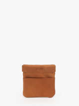 Leather Oil Coin Purse Etrier Brown oil EOIL5005