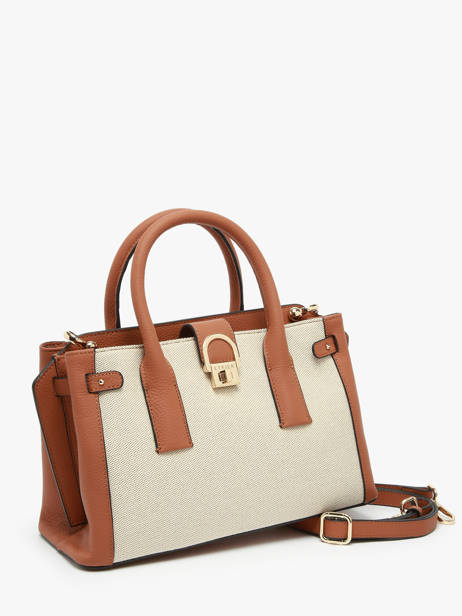 Sac Ã  Main S Equestre Toile Etrier Marron equestre toile EEQS142S vue secondaire 2