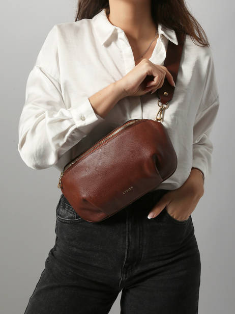 Large Leather Tradition Belt Bag Etrier Brown tradition ETRA022L other view 1